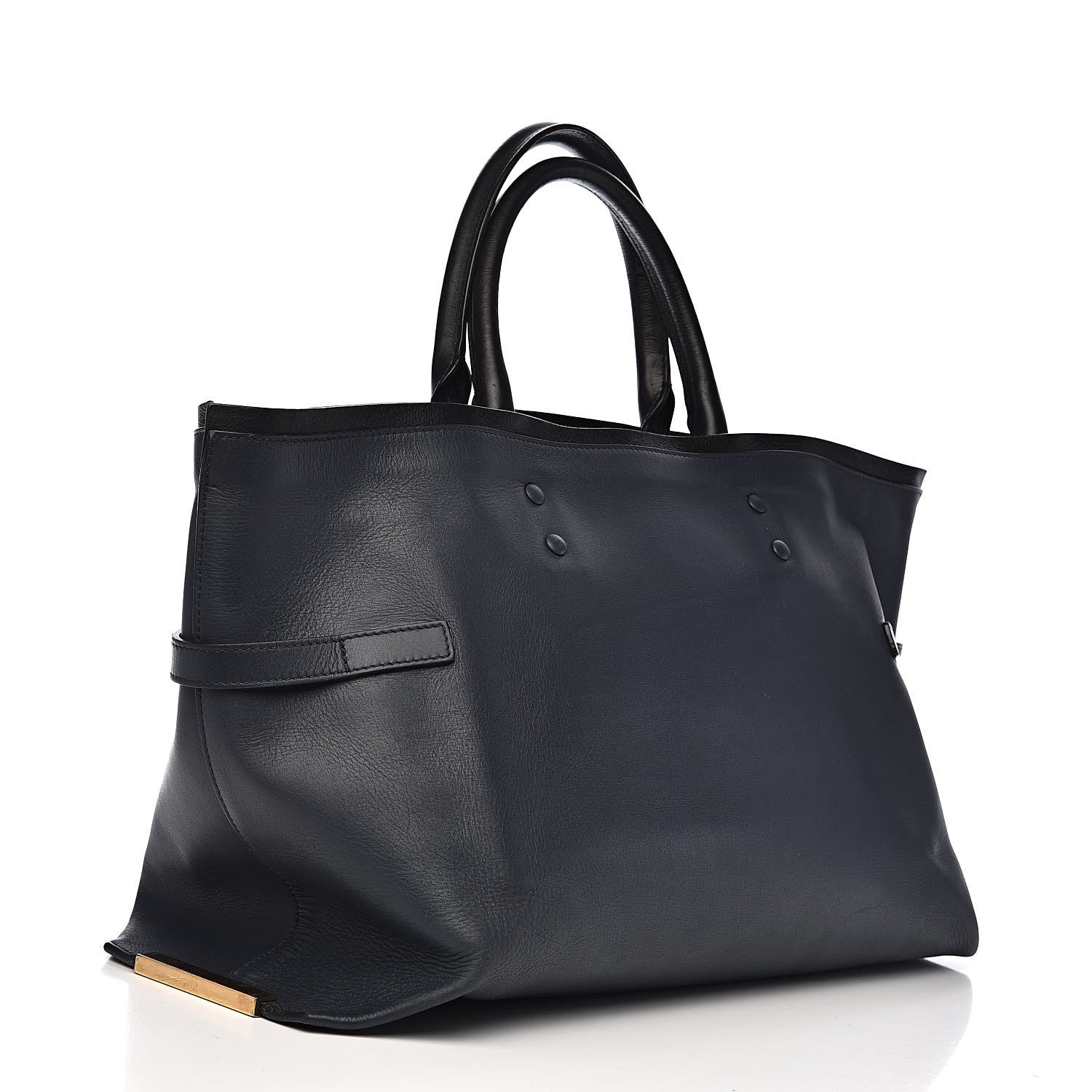 Chloe Smooth Calfskin Large Charlotte Tote Navy 3 of 9