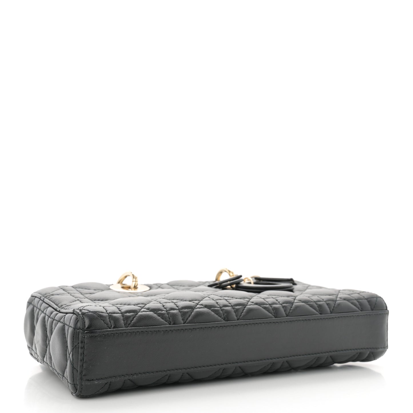 Lambskin Cannage Medium Lady D-Joy Black