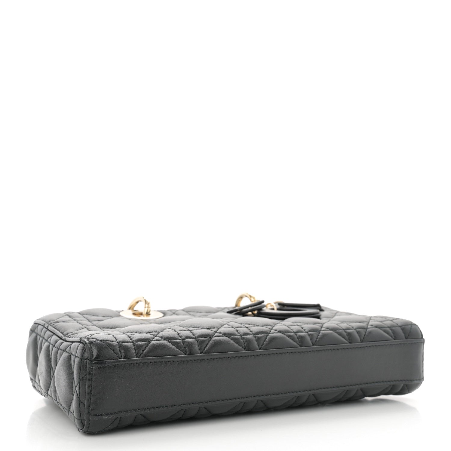 Christian Dior Lambskin Cannage Medium Lady D-Joy Black 4 of 10