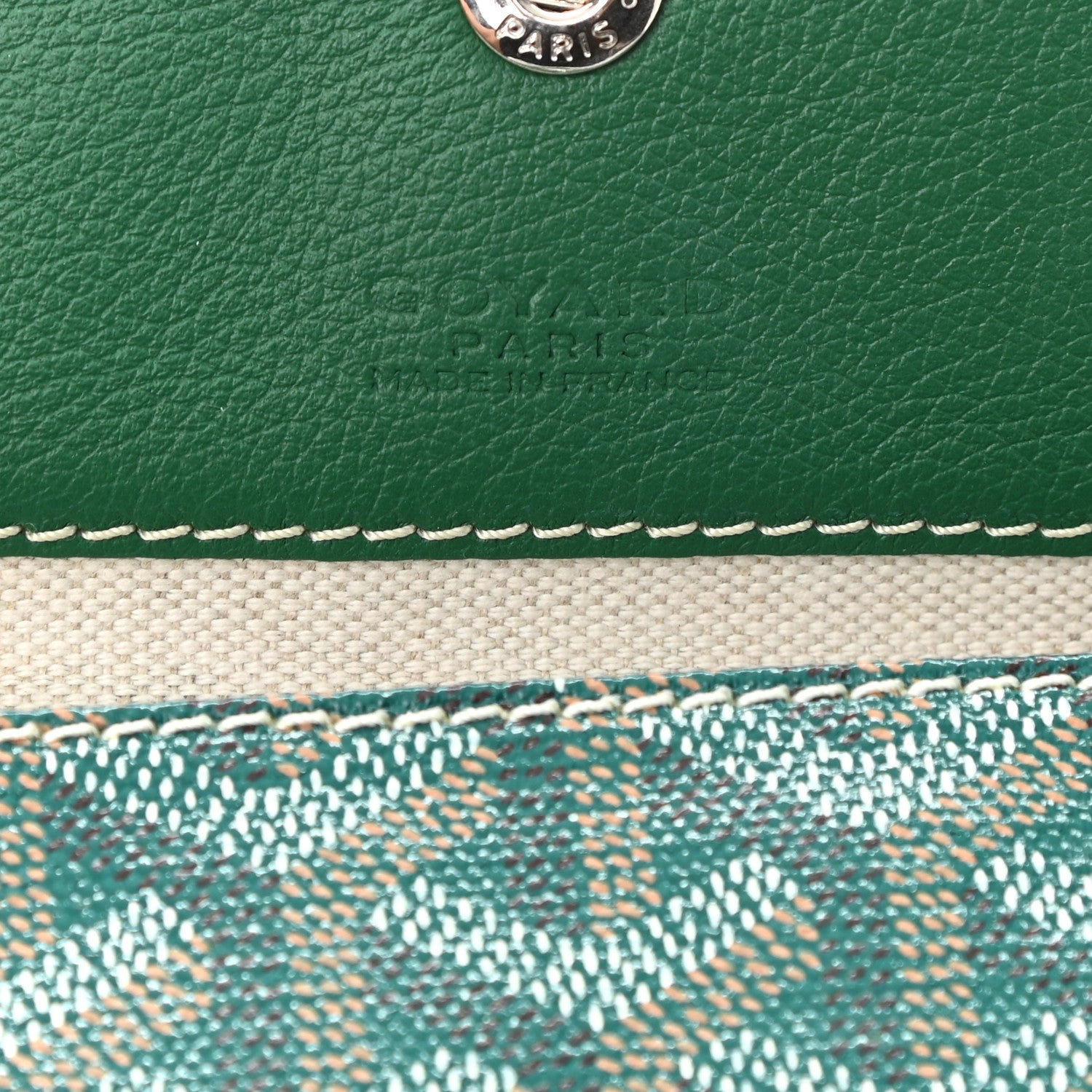Goyard Goyardine Saint Louis GM Green 6 of 8