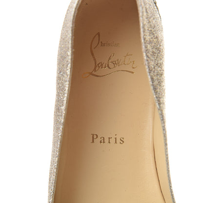 Christian Louboutin Glitter Aliochette Espadrilles 39 Gold 10 of 11