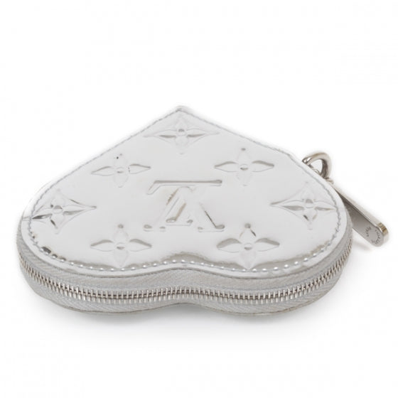 Louis Vuitton Monogram Miroir Heart Coin Purse Silver 3 of 11