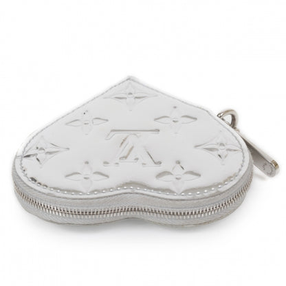 Louis Vuitton Monogram Miroir Heart Coin Purse Silver 3 of 11