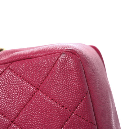 Chanel Caviar Quilted Small Fashion Therapy Flap Bag Dark Pink 13 of 13