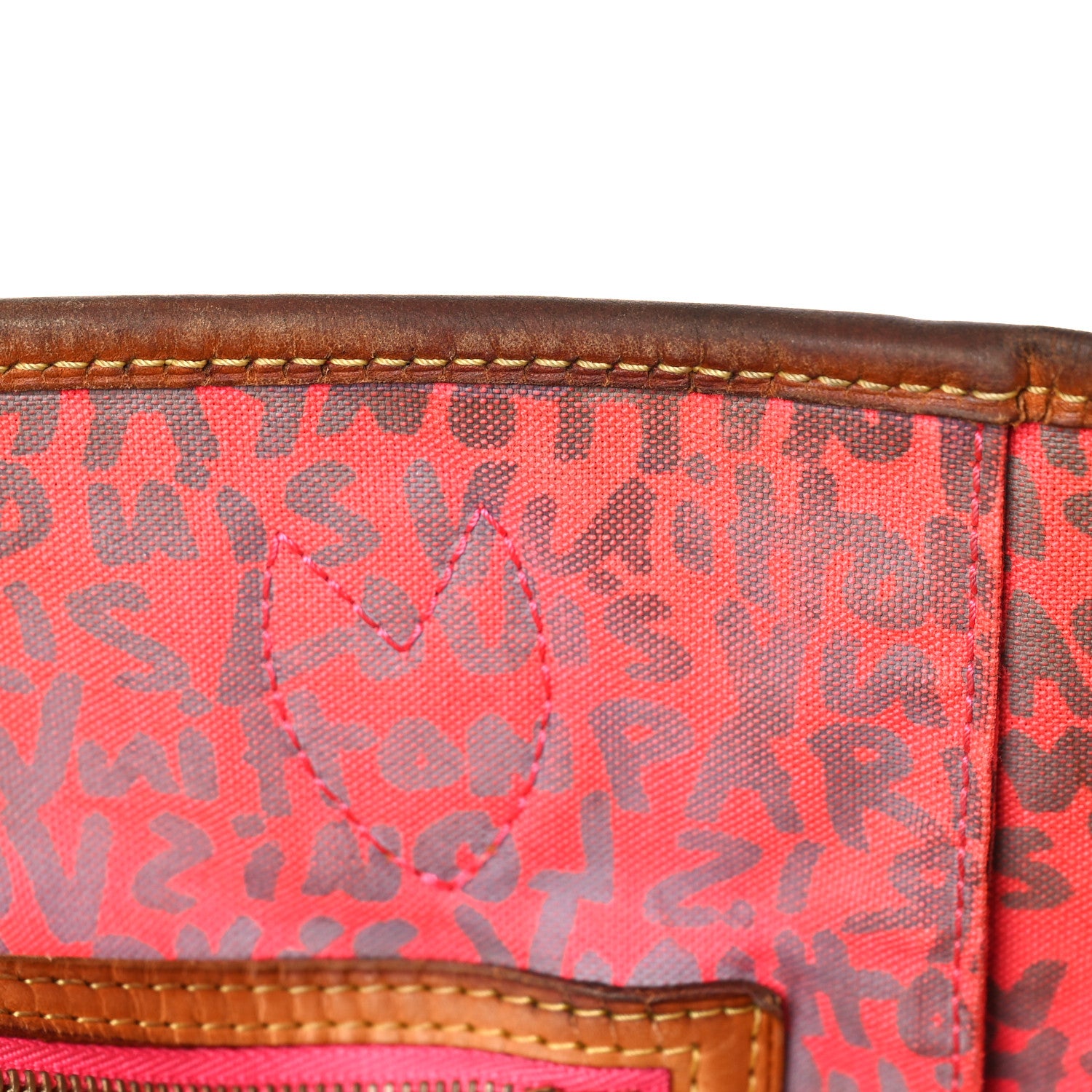 Louis Vuitton Monogram Graffiti Neverfull GM Fuchsia 14 of 17