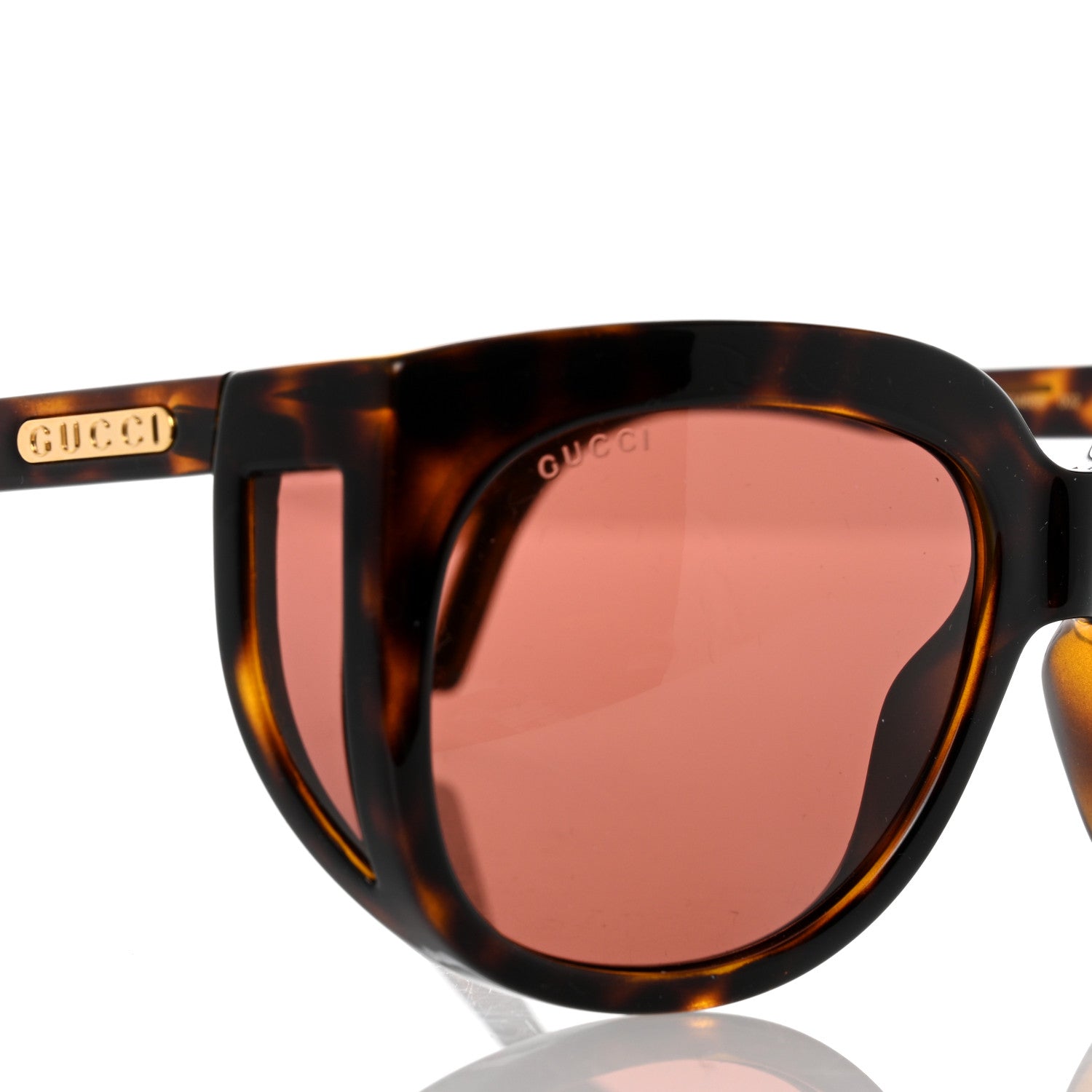 Gucci Square Frame GG0468S Sunglasses Tortoise 9 of 10