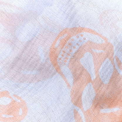 Alexander McQueen Silk Chiffon Skull Scarf Light Blue 5 of 5