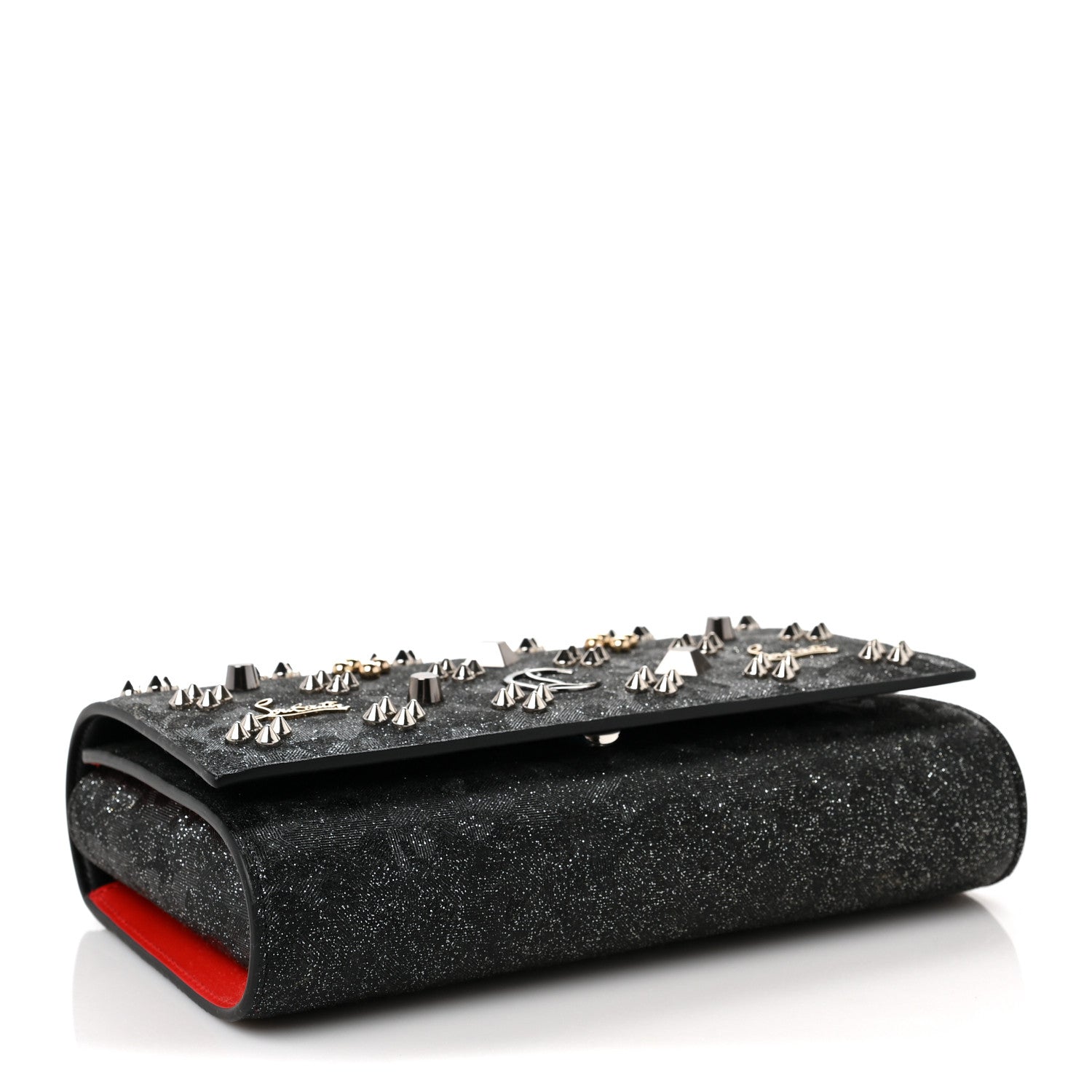 Christian Louboutin Kidflinstar Spikes Loubinthesky Paloma Clutch Paloma Black Multicolor 3 of 7