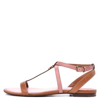 Louis Vuitton Calfskin Farenheit Flat Sandals 40 Pink 1 of 8