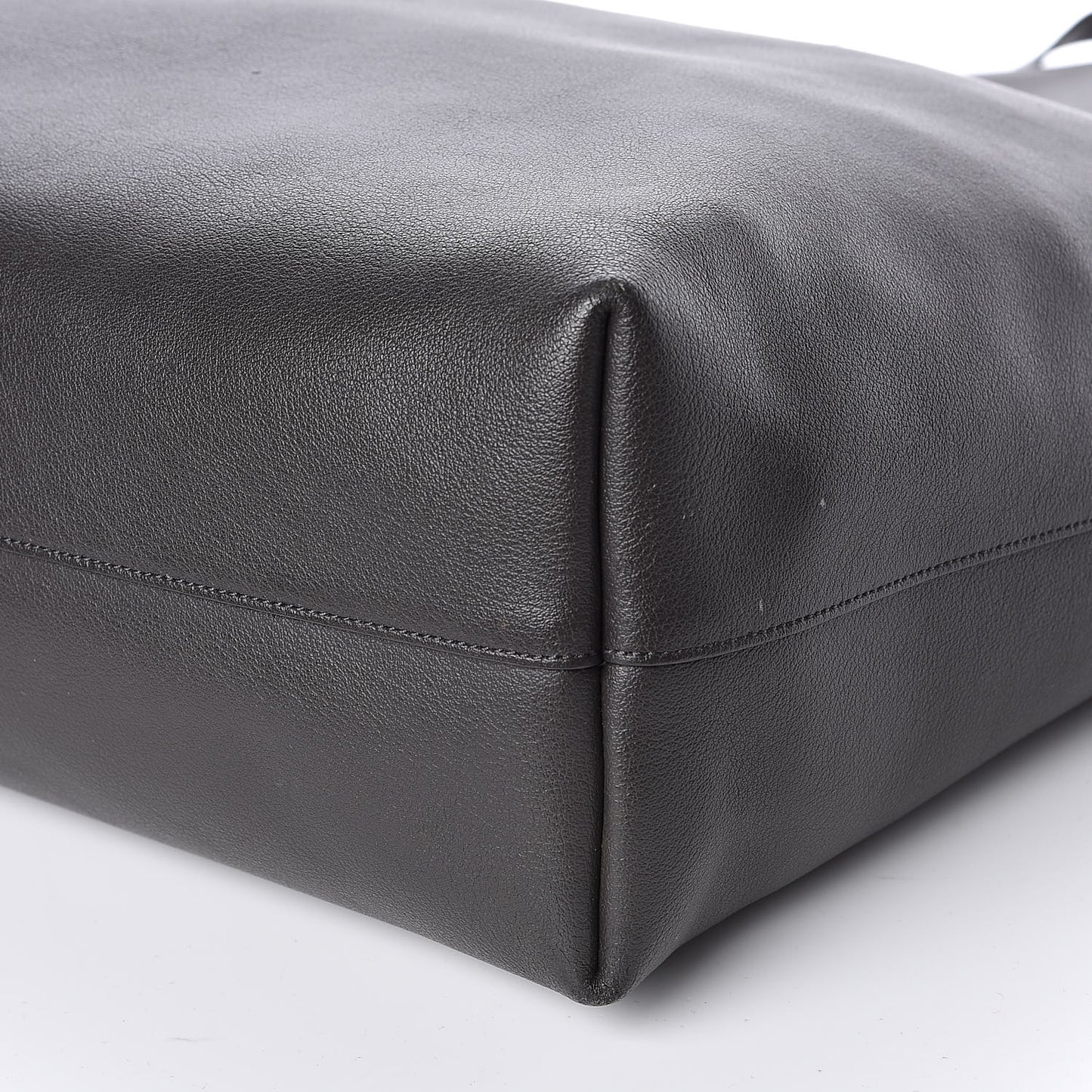 Calfskin Large Shopping Tote Dark Grey