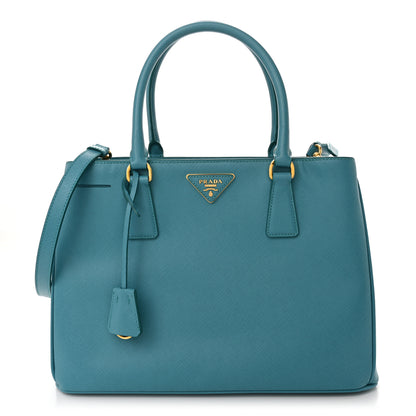 Prada Saffiano Lux Medium Tote Turchese 1 of 10