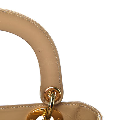 Christian Dior Patent Mini Lady Dior Beige 10 of 19