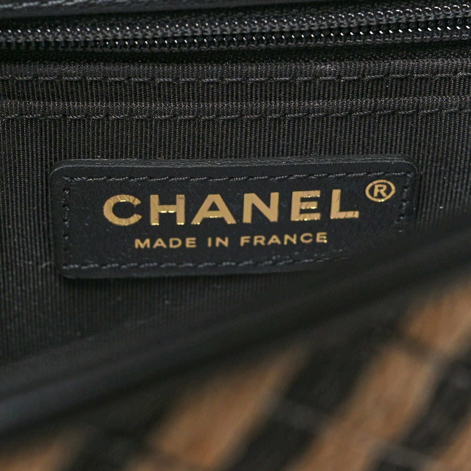 Chanel Raffia Jute Striped Small Urban Jungle Single Flap Black Beige 6 of 12