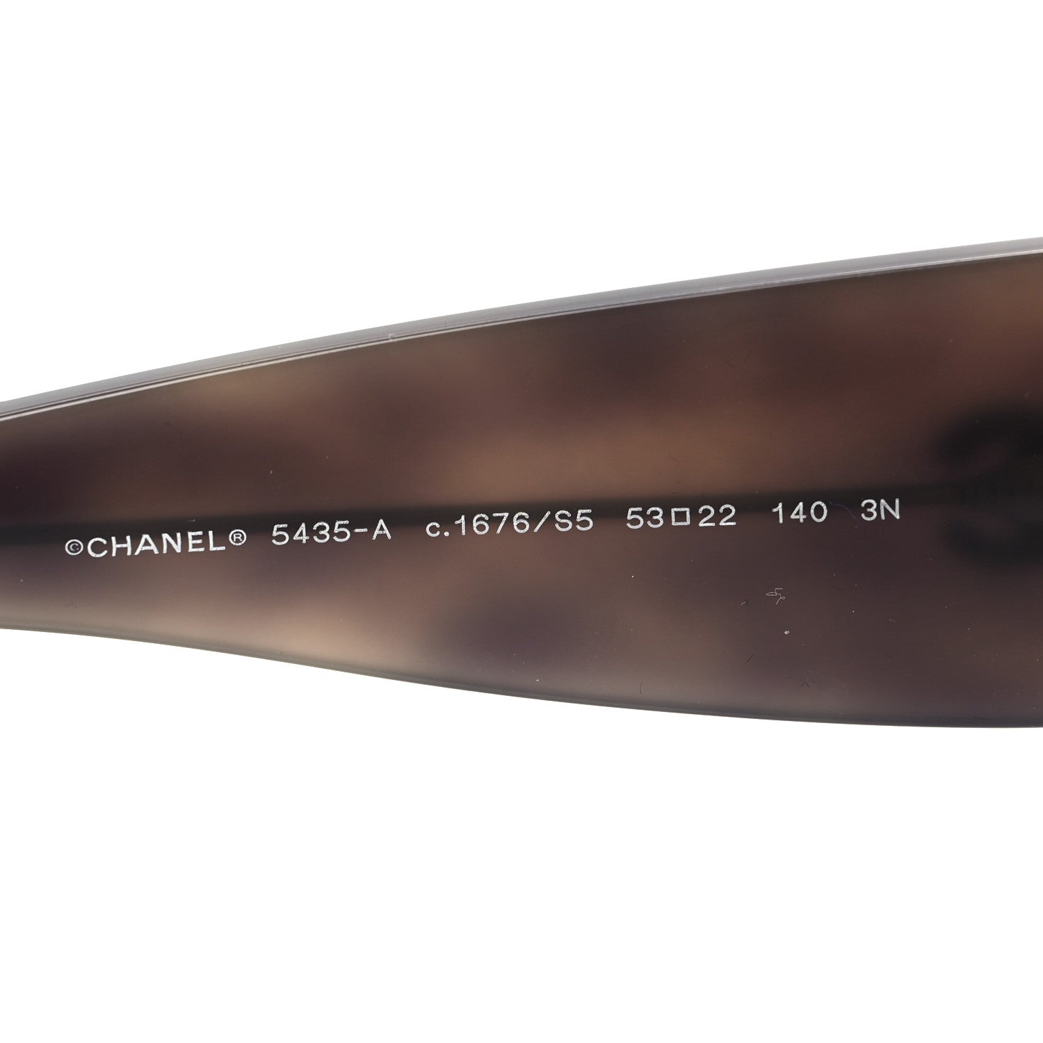Chanel Acetate Rectangle Sunglasses 5435-A Tortoise 6 of 7