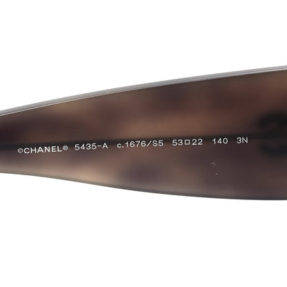 Chanel Acetate Rectangle Sunglasses 5435-A Tortoise 6 of 7