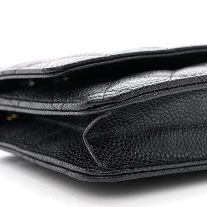 Chanel Caviar Quilted Wallet on Chain WOC Black 10 of 11