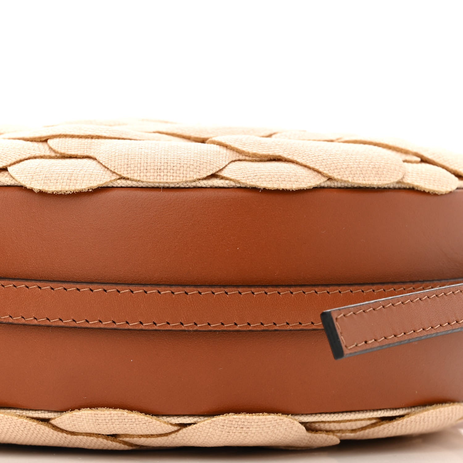 Valentino Garavani Canvas Calfskin Atelier 03 Rose Edition Round Crossbody Bag Natural 9 of 9
