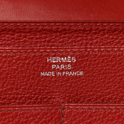 Hermes Togo Dogon Duo Wallet Rouge Garance 7 of 7