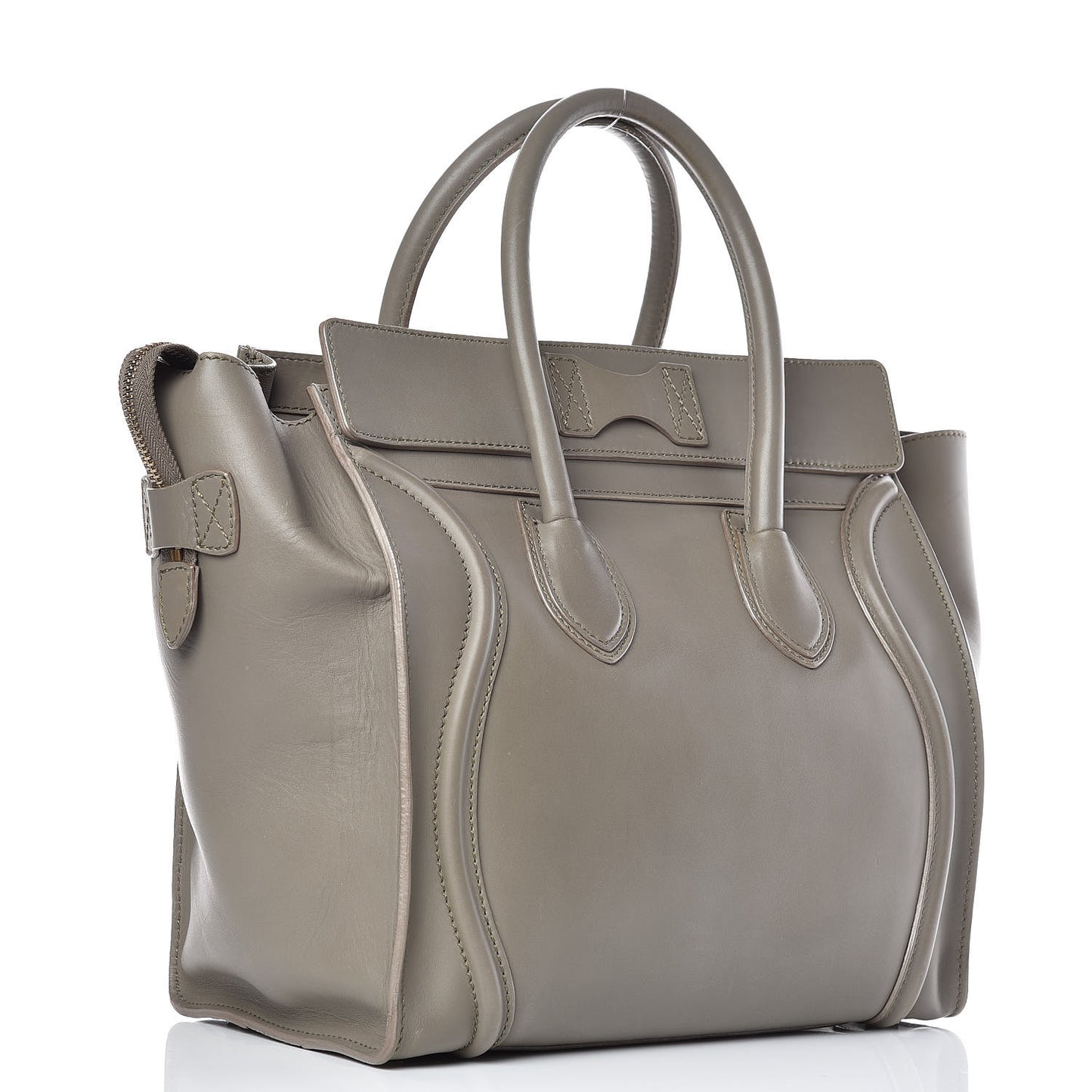 Smooth Calfskin Mini Luggage Grey