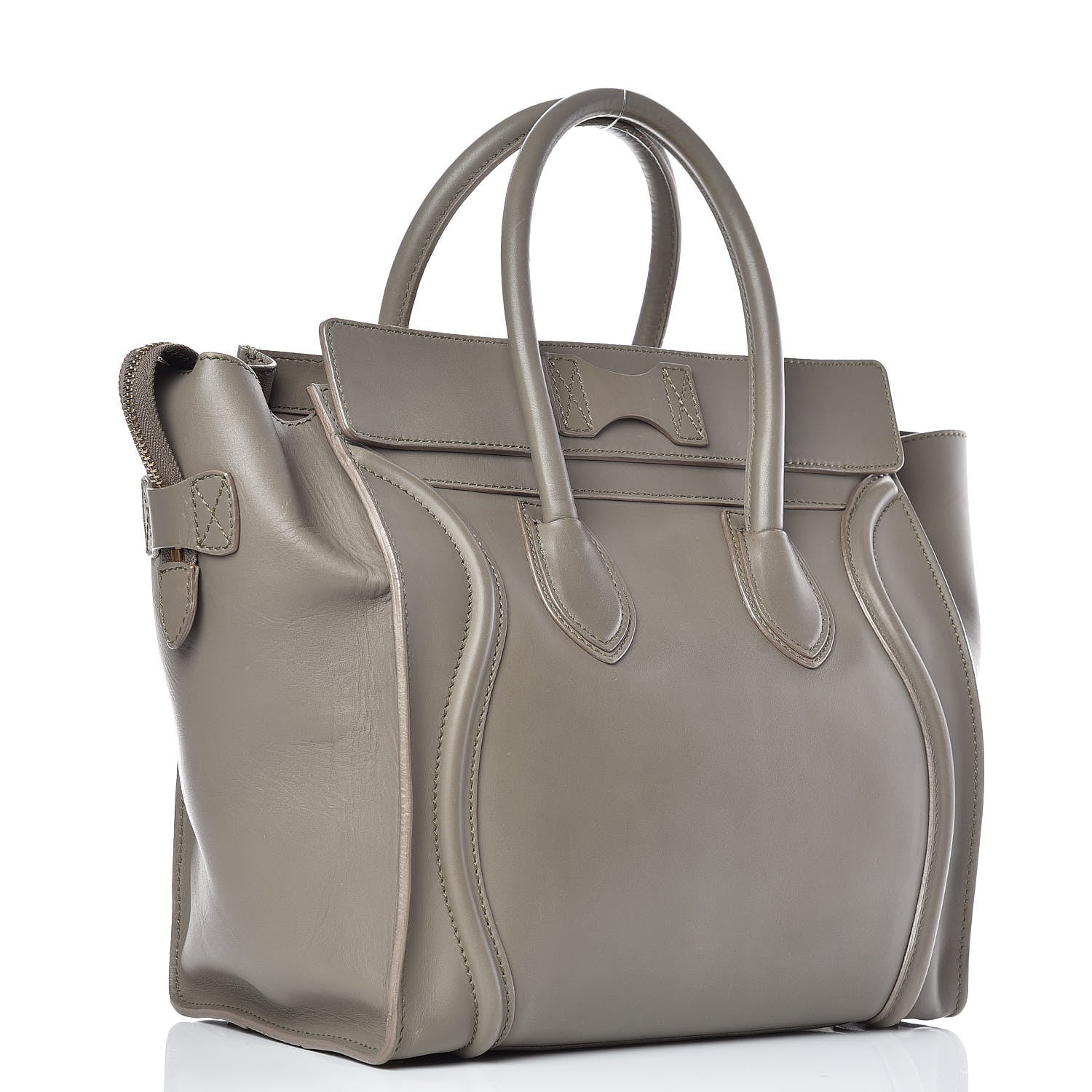 Celine Smooth Calfskin Mini Luggage Grey 3 of 19