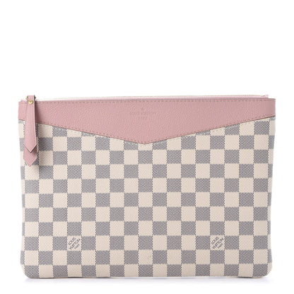 Louis Vuitton Damier Azur Daily Pouch Rose Poudre 1 of 10