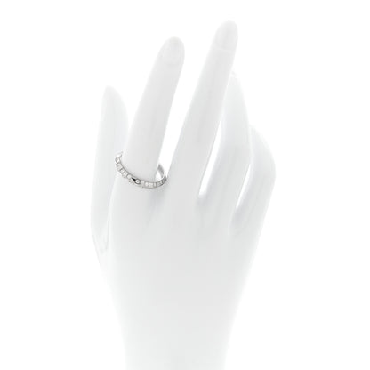 Louis Vuitton 18K White Gold Diamond Le Damier Ring 60 9 2 of 4