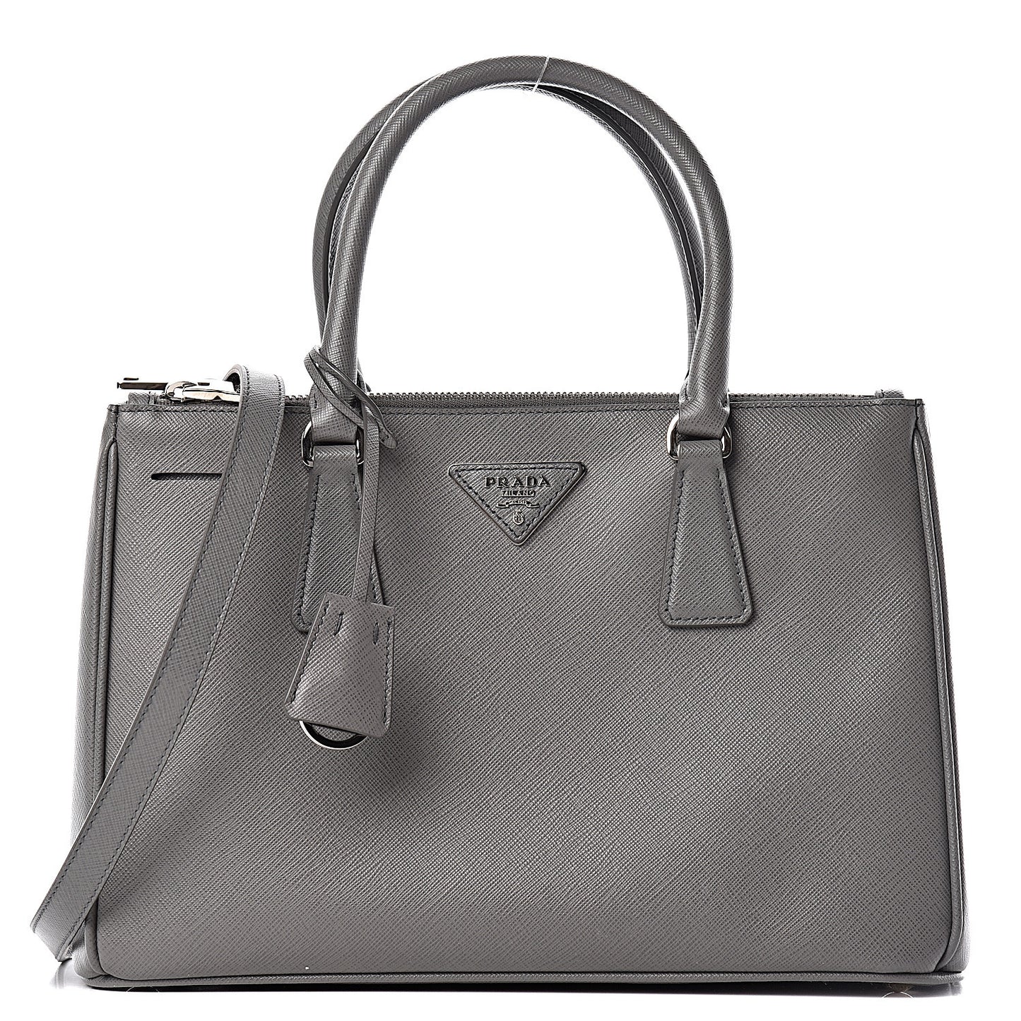 Saffiano Small Galleria Double Zip Tote Marmo