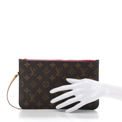 Louis Vuitton Monogram Neverfull MM GM Pochette Pivoine 2 of 9
