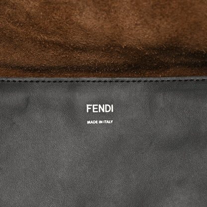 Fendi Suede Striped Fendi Sunshine Shopper Tote Brown Multicolor 6 of 9