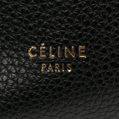 Celine Soft Grained Calfskin Small Sangle Bucket Bag Black 6 of 9