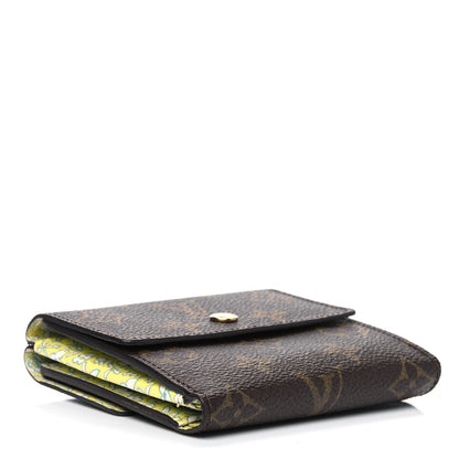 Louis Vuitton Monogram Fleuri Elise Wallet Vert 3 of 5