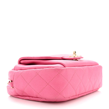 Chanel Caviar Quilted CC Day Camera Case Pink 4 of 10