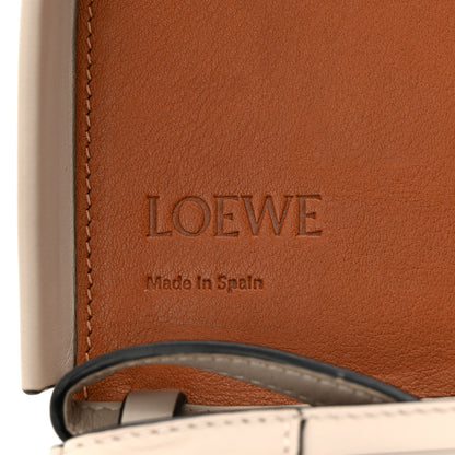 Loewe Buffed Calfskin Logo Embossed Small Heel Pouch Light Oat Tan 6 of 12