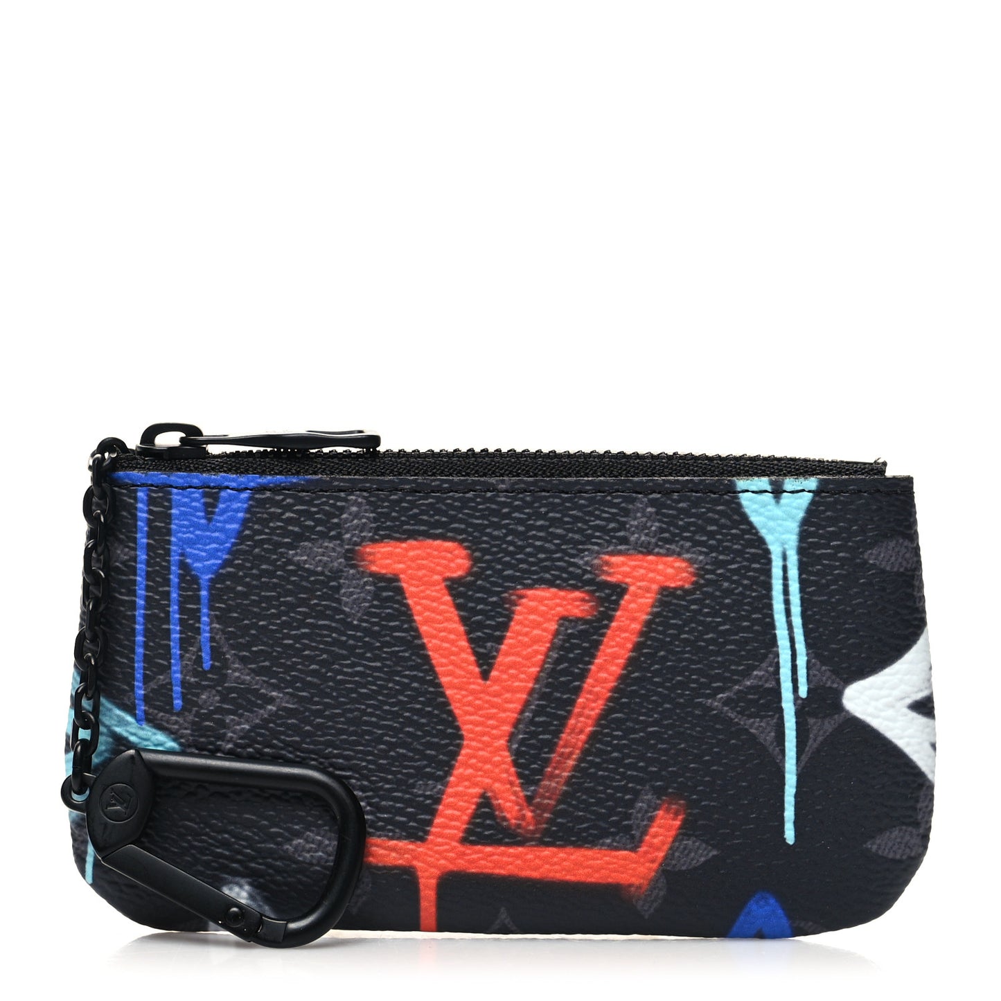 Monogram Eclipse LV Graffiti Key Pouch Multicolor
