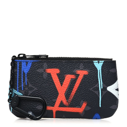 Louis Vuitton Monogram Eclipse LV Graffiti Key Pouch Multicolor 1 of 7