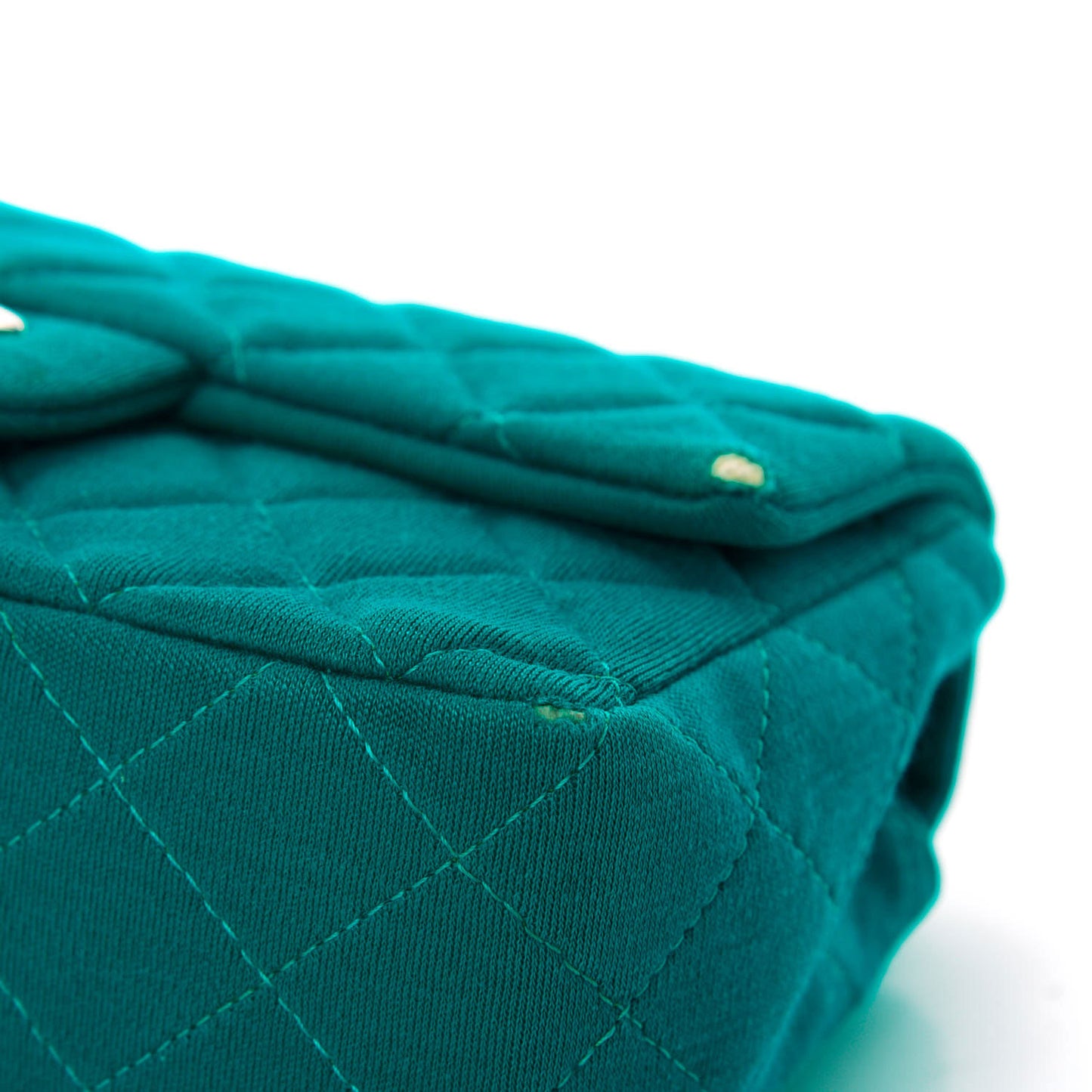Jersey Quilted Mini Rectangular Flap Green