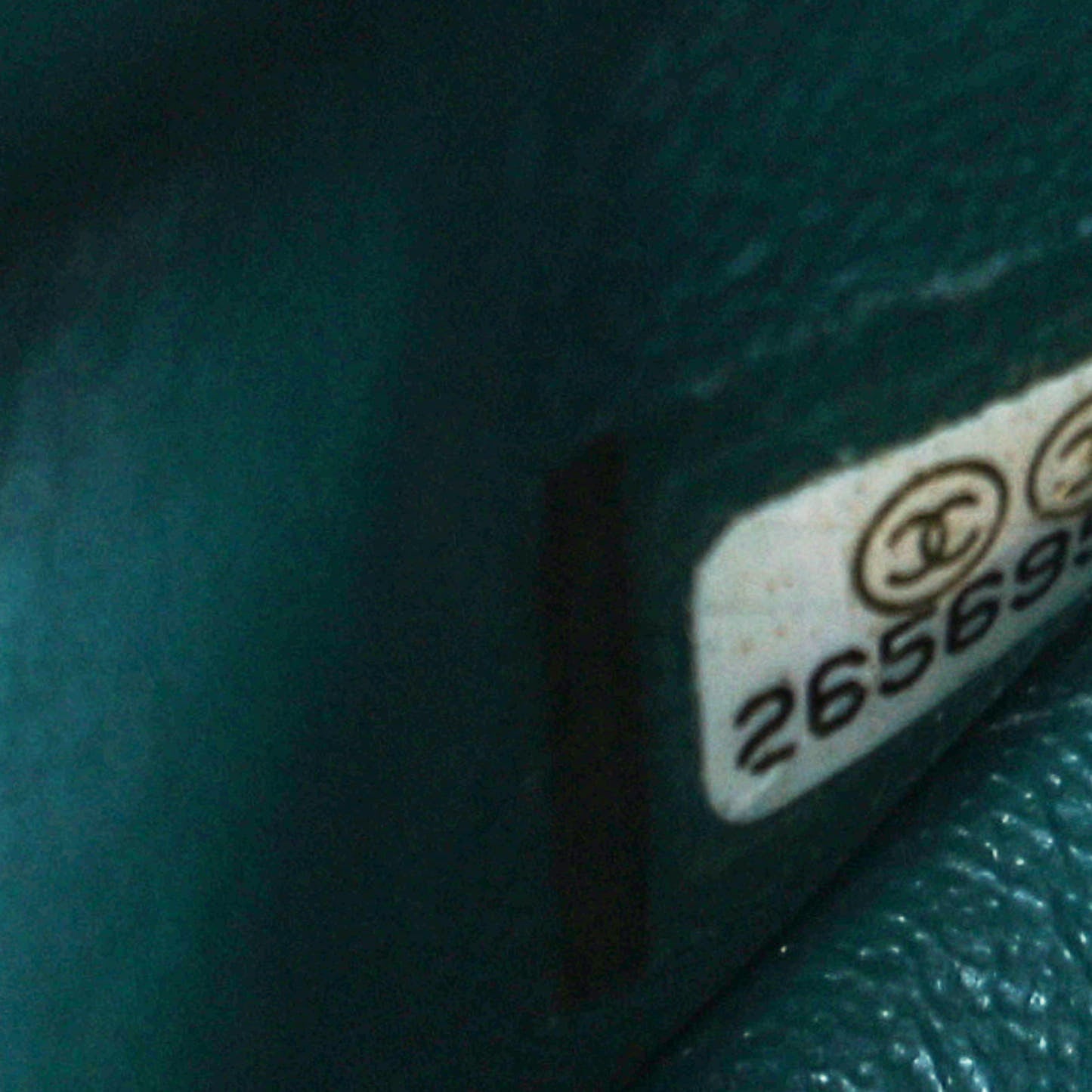 Caviar Quilted Medium Double Flap Dark Turquoise