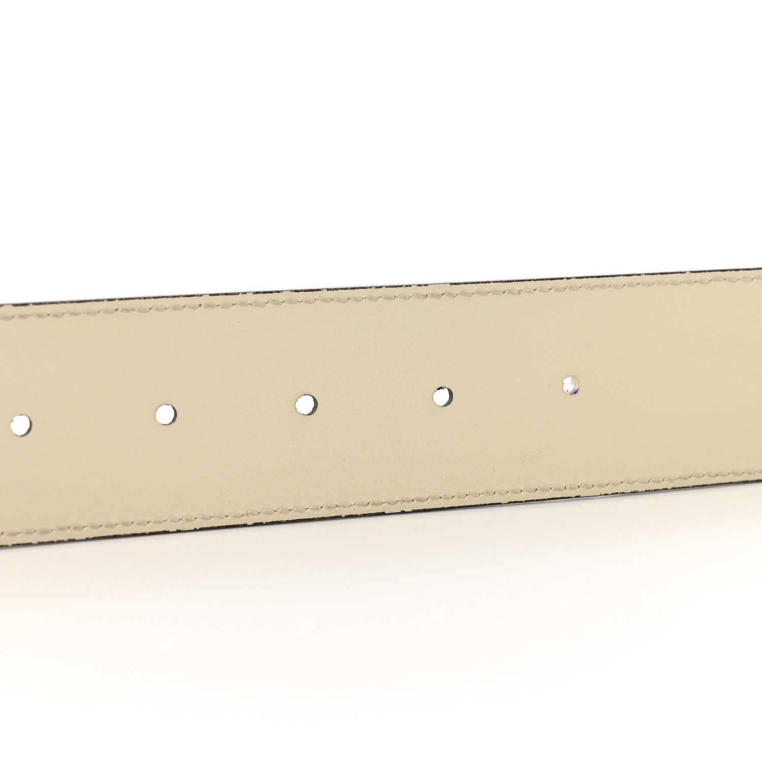 Gucci Calfskin Double G 40mm Belt 85 34 Mystic White 5 of 5