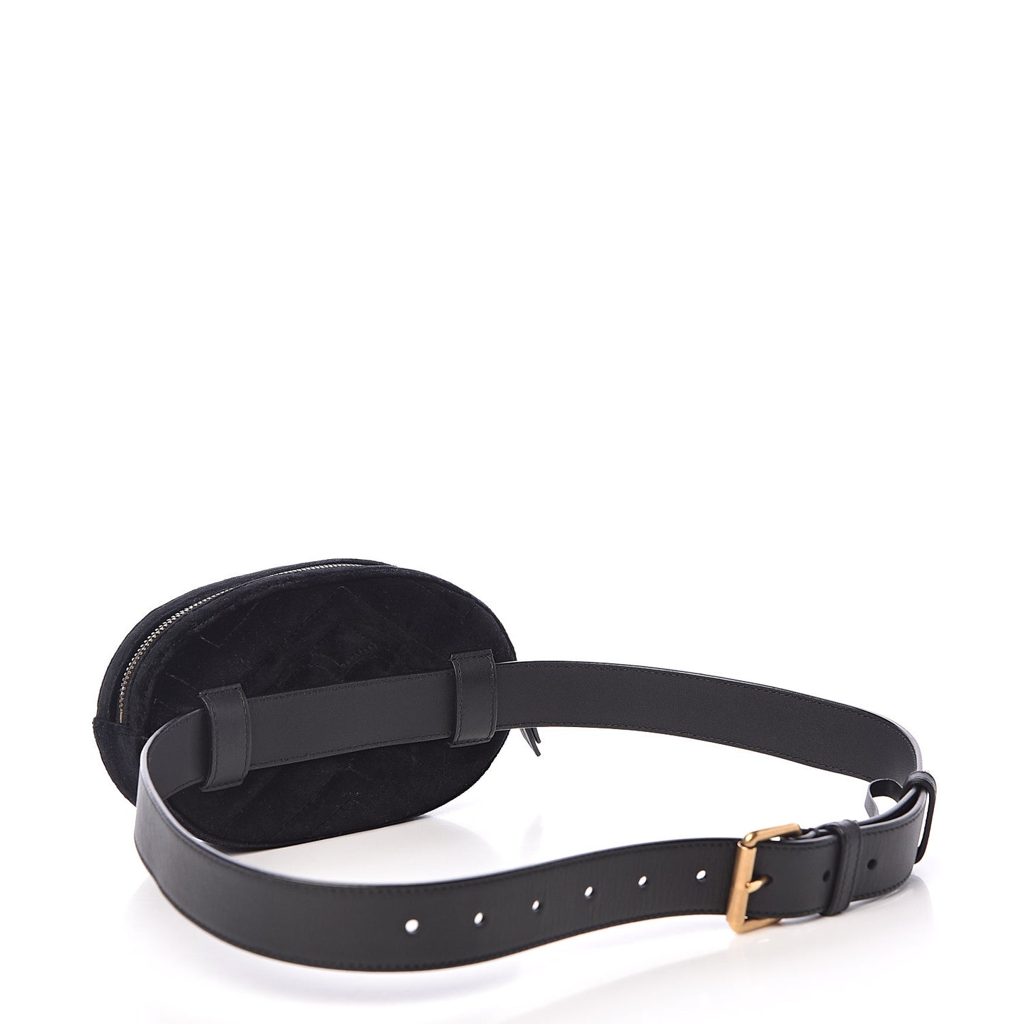Velvet Matelasse GG Marmont Belt Bag 85 34 Black
