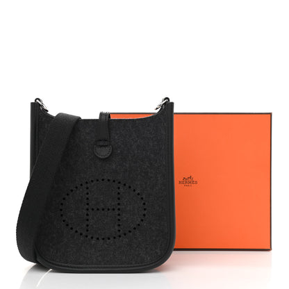 Hermes Swift Sangle Wooly Evelyne TPM Graphite Black 11 of 11
