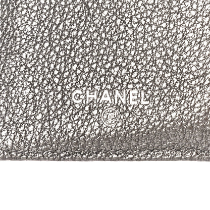 Chanel Metallic Calfskin Diamond Stitched Flap Wallet Gold 8 of 21