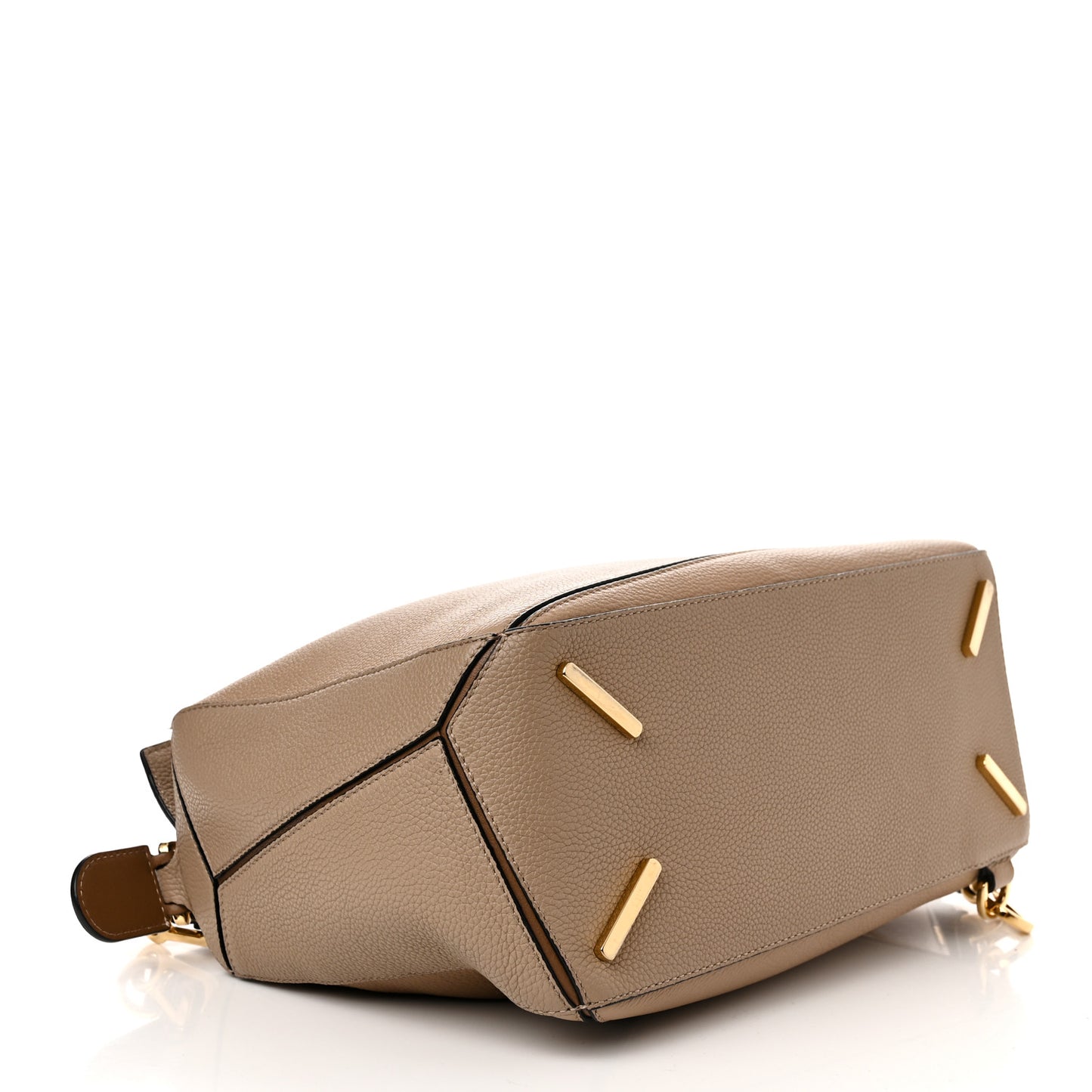 Calfskin Medium Puzzle Bag Sand Mink