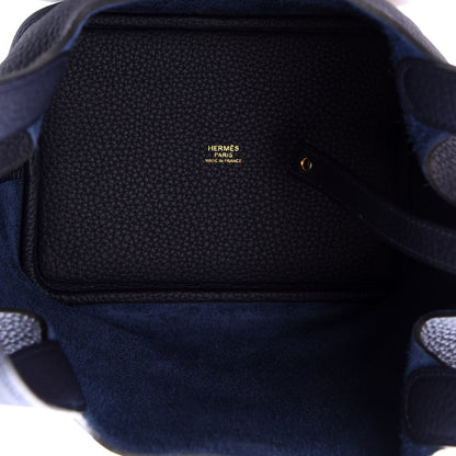 Hermes Taurillon Clemence Picotin Lock 18 PM Bleu Nuit 5 of 8