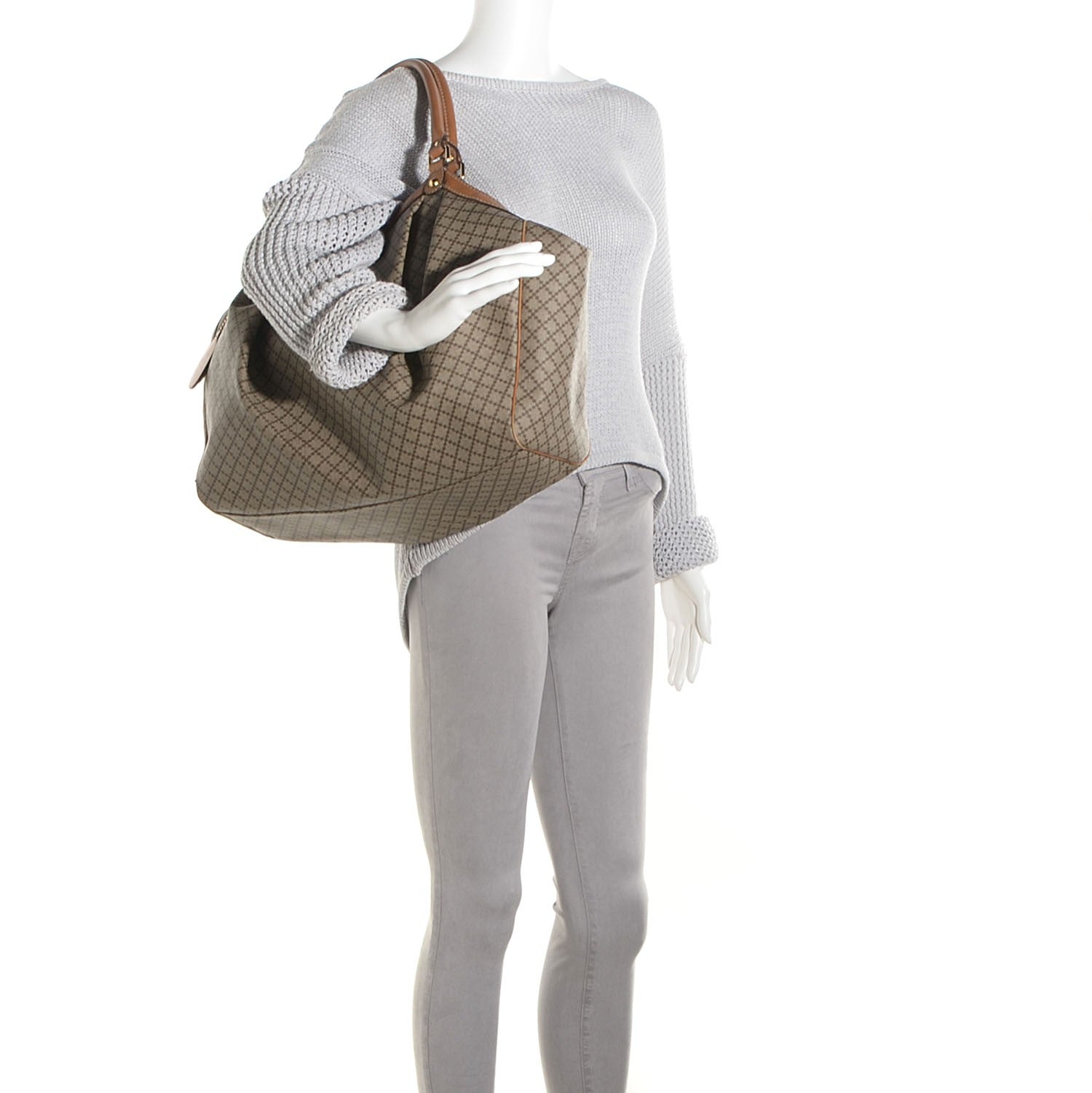 Gucci Diamante Supreme Large Sukey Tote 2 of 9