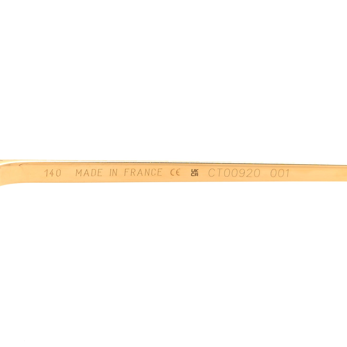 Metal C Decor 140 Square Sunglasses Gold Blue