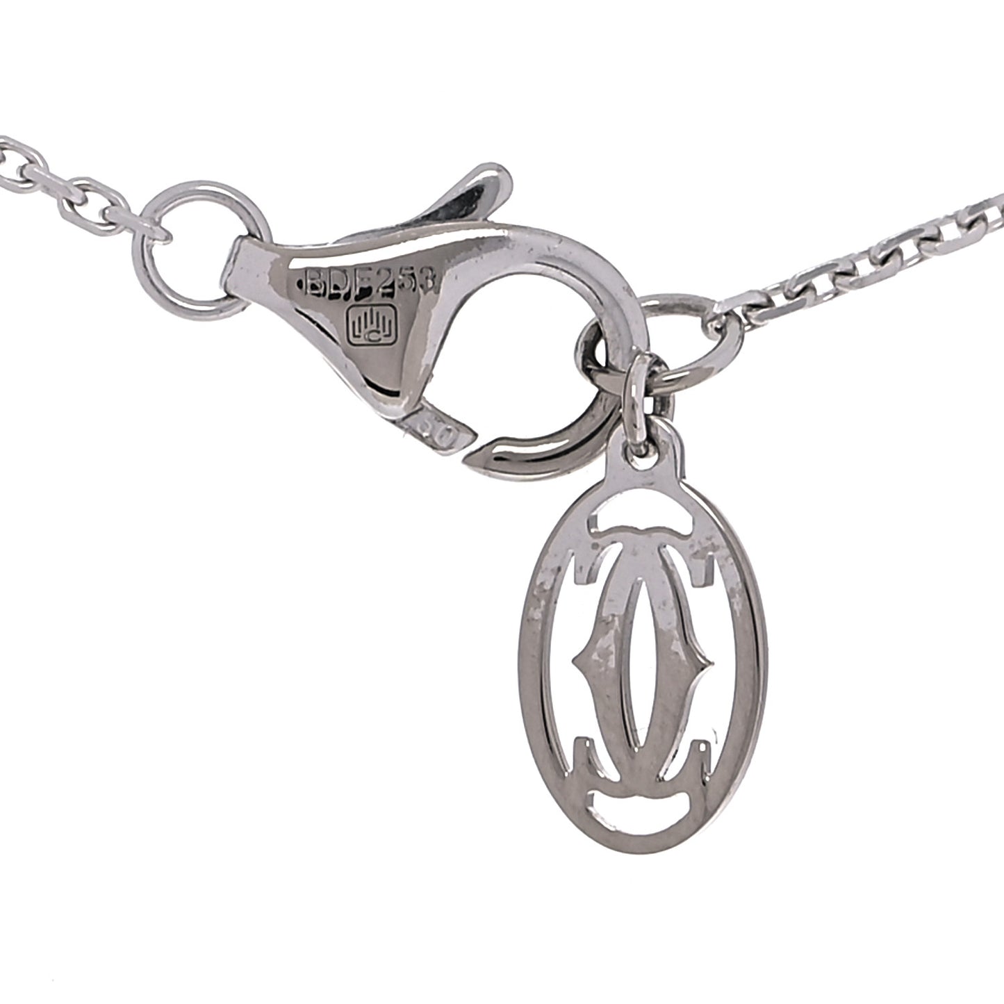 18K White Gold Diamond XS D'Amour Pendant Necklace