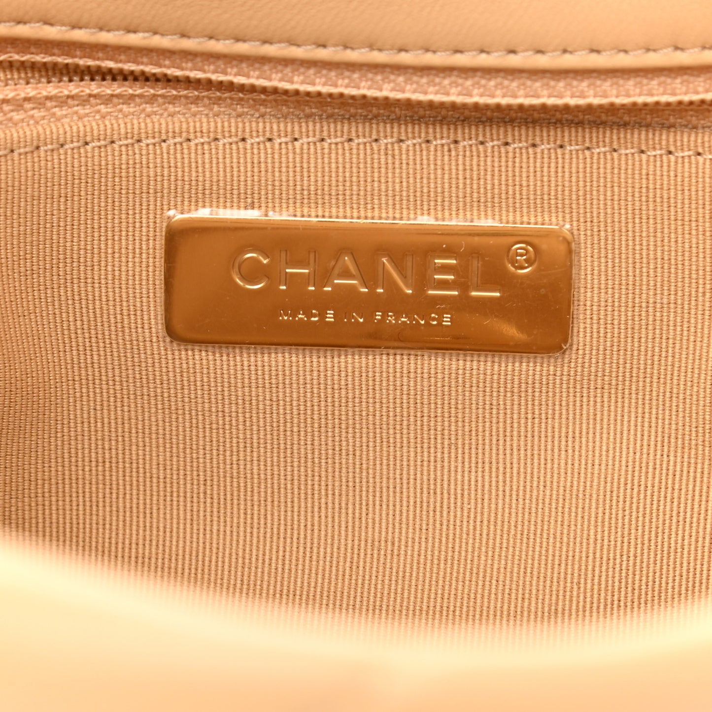 Lambskin Quilted Medium Chanel 19 Flap Beige