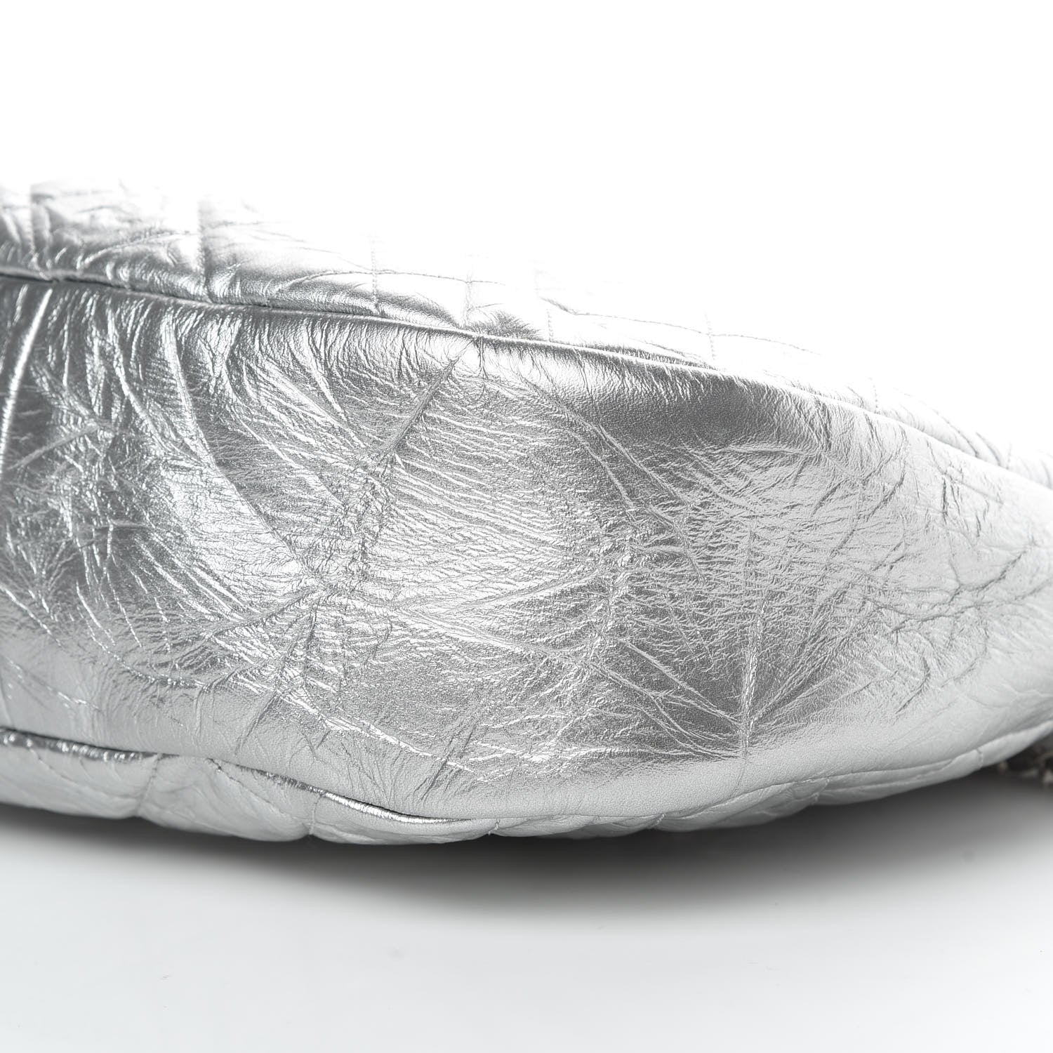 Chanel Metallic Crumpled Calfskin Small 31 Shopping Bag Silver 10 of 10