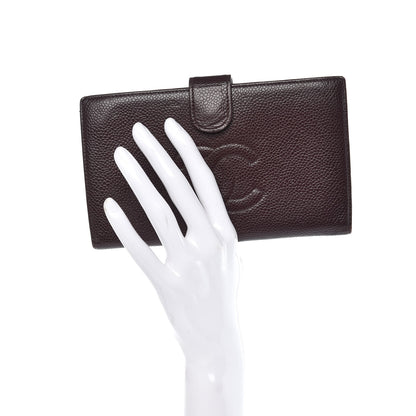Chanel Caviar Timeless CC French Wallet Burgundy 2 of 14