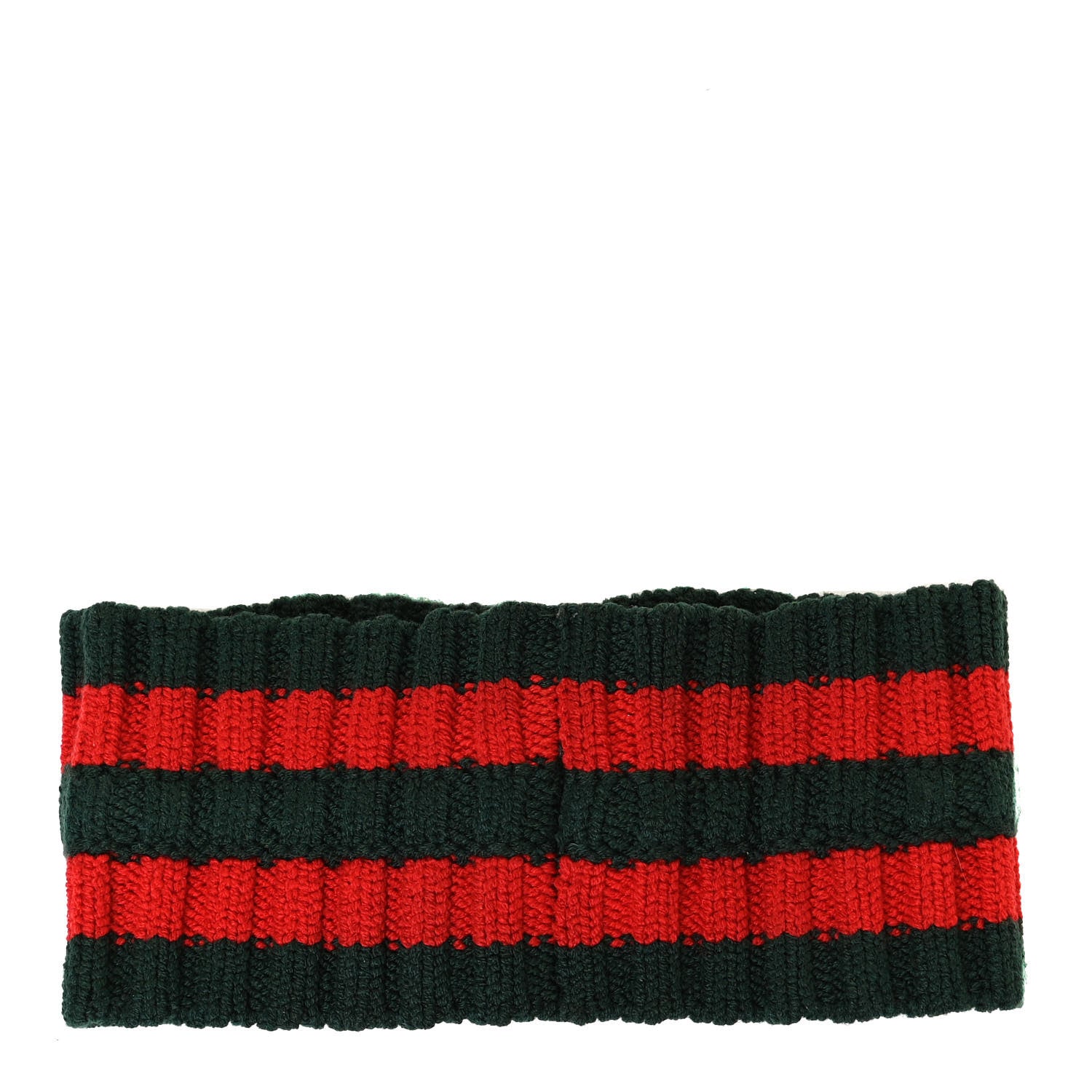 Gucci Wool Web Headband L Green Red 2 of 6